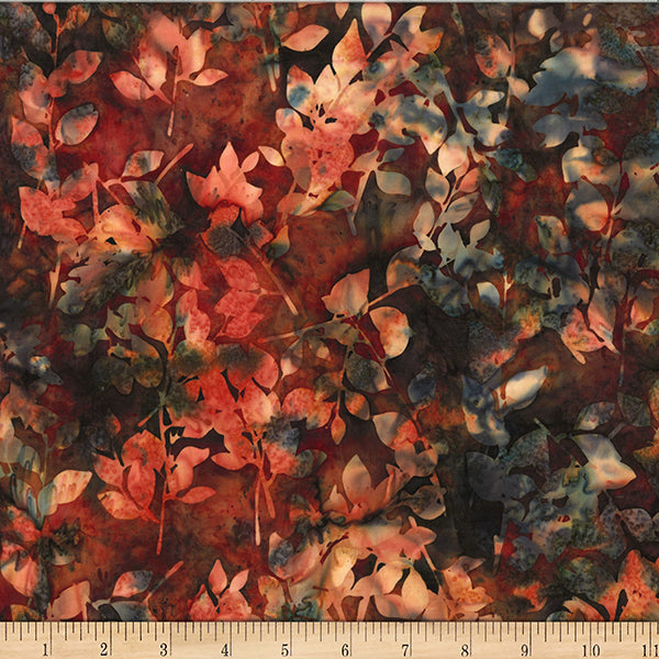 Hoffman Batik W2585 614 Bohemian Leaves By The Yard