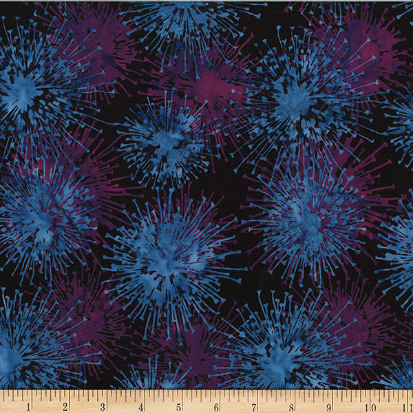 Hoffman Batik W2586 85 Allium Blackberry By The Yard