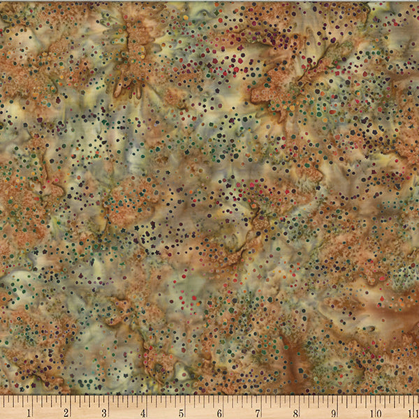 Hoffman Batik W2589 66 Autumn Scattered Dots By The Yard