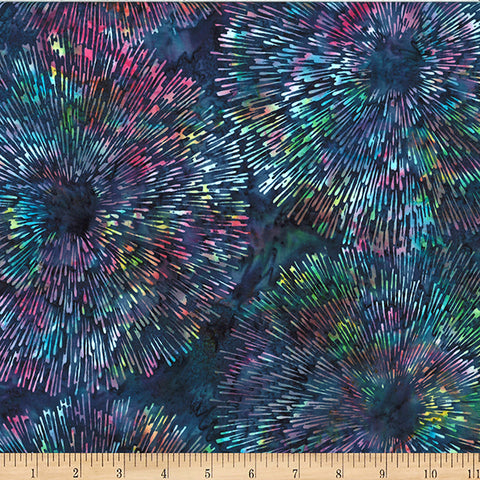 Hoffman Bali Batik Deep Jewels W2595 275 Marlin Burst By The Yard
