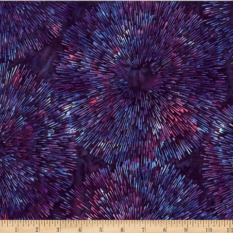 Hoffman Bali Batik Deep Jewels W2595 382 Grape Juice Burst By The Yard