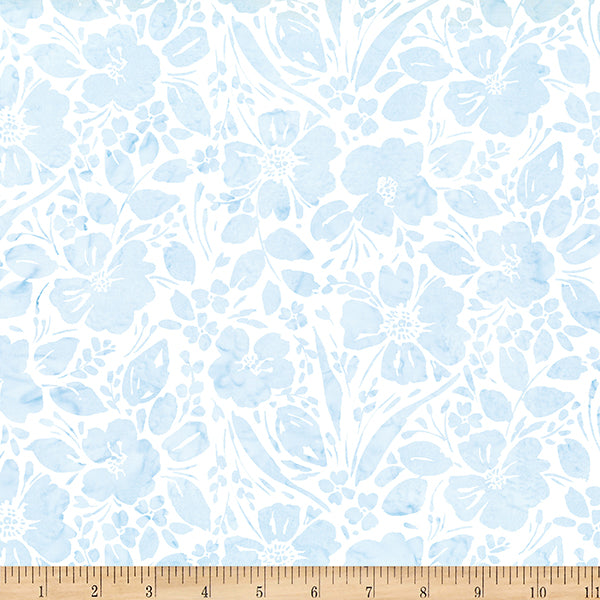 Hoffman Bali Batik W2606 521 Mist Painted Floral By The Yard