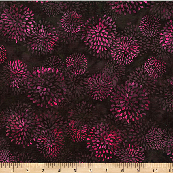 Hoffman Bali Batik Raspberry Swirl W2611 196 Black Cherry Petals By The Yard
