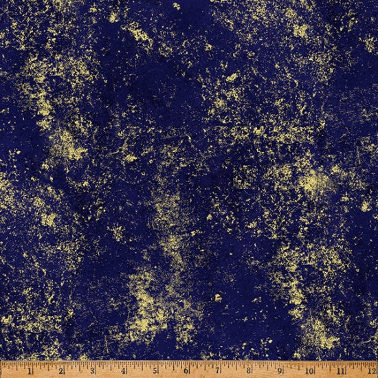 Hoffman Brilliance W5363 682G Deep Blue/Gold By The Yard