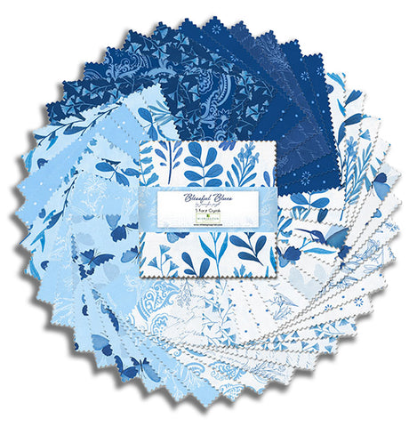 Wilmington Pre-Cut 42 Piece 5 Karat 5" Charms 508-873-508 - Blissful Blues