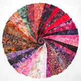 Hoffman Batik Bali Pop 40 Piece Pre-Cut 2 1/2" Jelly Rolls BP 741 - Whimsy
