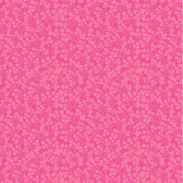 Poppie Cotton Calico Cowgirls CW24812 Wildflowers Pink By The Yard