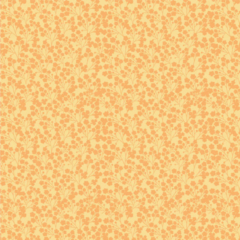 Poppie Cotton Calico Cowgirls CW24813 Wildflowers Yellow By The Yard