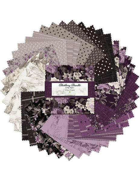 Wilmington Pre-Cut 42 Piece 5 Karat 5" Charms 508-876-508 - Blackberry Bramble