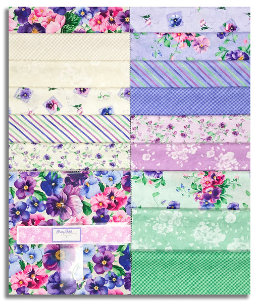 Wilmington Pre-Cut 42 Piece 10 Karat 10" Squares 518-901-518 - Pansy Fields