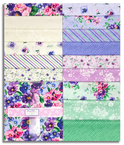 Wilmington Pre-Cut 42 Piece 10 Karat 10" Squares 518-901-518 - Pansy Fields