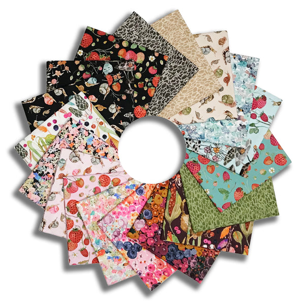 Windham Pre-Cut 18 Piece Fat Quarter Bundle - FATQFRFR X - Forest Fruits