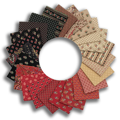 Windham Pre-Cut 23 Piece Fat Quarter Bundle - FATQCIRT X - Circa: Turkey Red