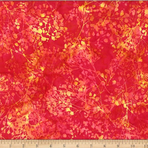 Hoffman Batik X2618 348 Lucy Baby's Breath By The Yard