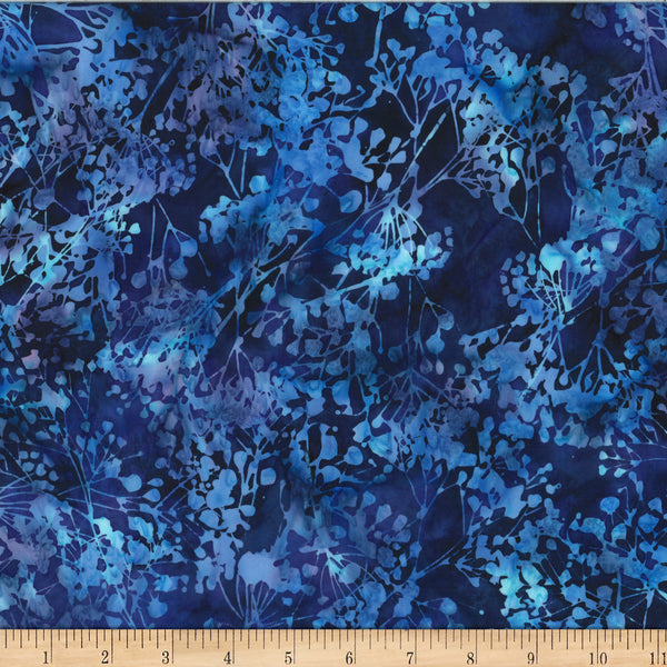 Hoffman Batik X2618 424 Salvia Baby's Breath By The Yard