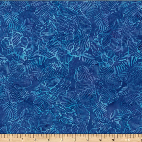 Hoffman Batik X2621 229 Wisteria Stripey Floral By The Yard