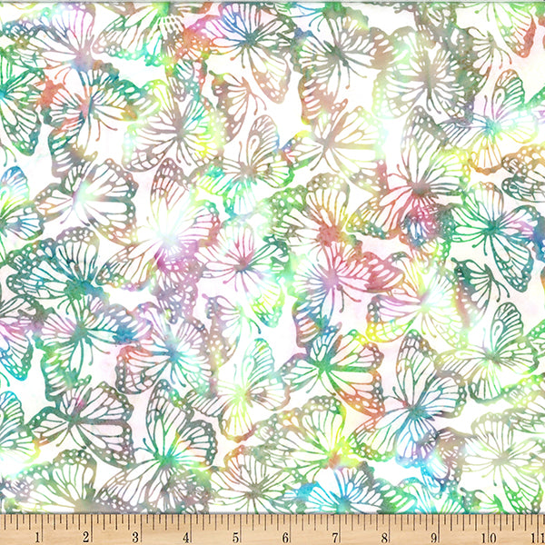 Hoffman Bali Batik X2623 145 Spring Butterflies By The Yard
