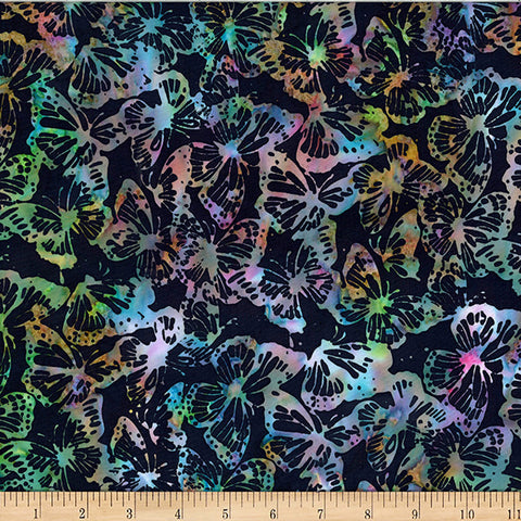 Hoffman Bali Batik X2623 757 Razzmatazz Butterflies By The Yard