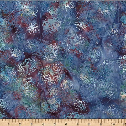 Hoffman Bali Batik X2625 582 Twilight Dandelion By The Yard