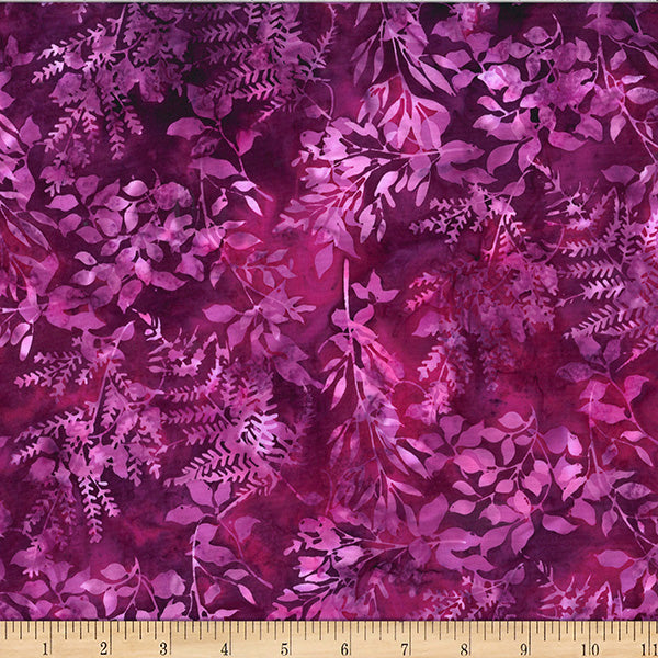 Hoffman Bali Batik X2627 241 Sonoma Leafy Branches By The Yard