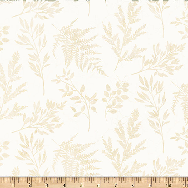Hoffman Bali Batik X2627 265 Oyster Leafy Branches By The Yard