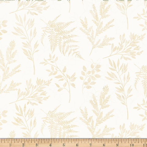 Hoffman Bali Batik X2627 265 Oyster Leafy Branches By The Yard