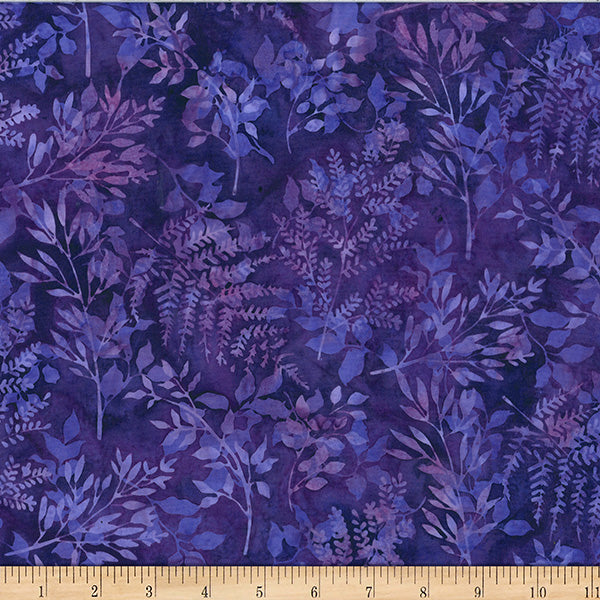 Hoffman Bali Batik X2627 358 Vegas Leafy Branches By The Yard