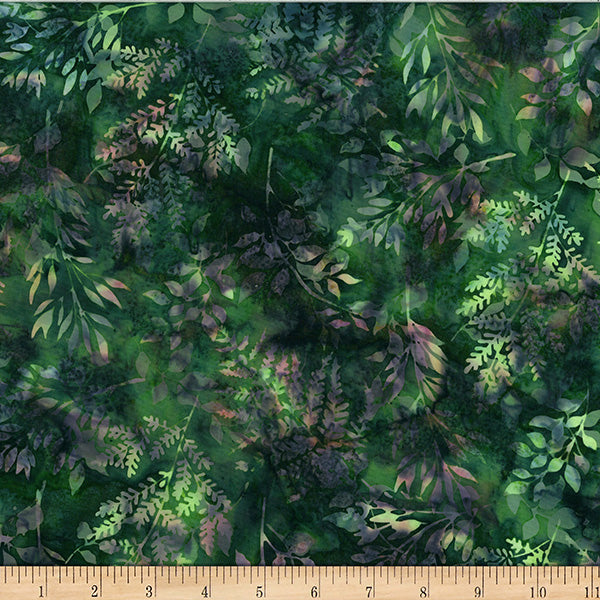 Hoffman Batik X2627 433 Bonsai Leafy Branches By The Yard