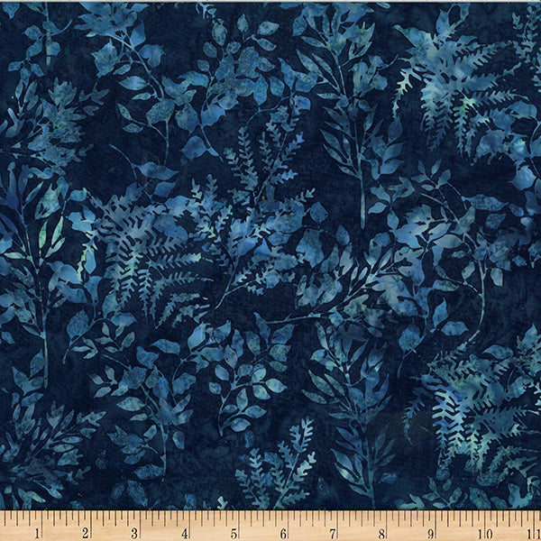 Hoffman Batik X2627 524 Moonstruck Leafy Branches By The Yard