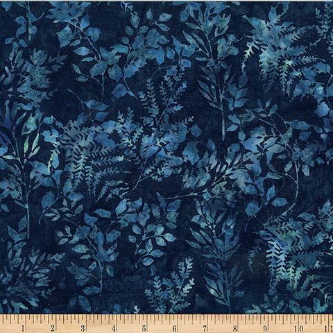Hoffman Batik X2627 524 Moonstruck Leafy Branches By The Yard