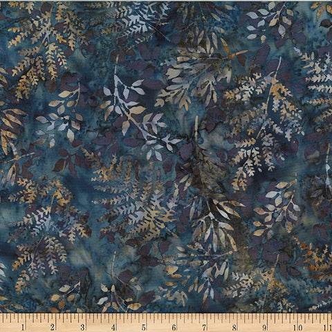 Hoffman Bali Batik X2627 58 Earth Leafy Branches By The Yard