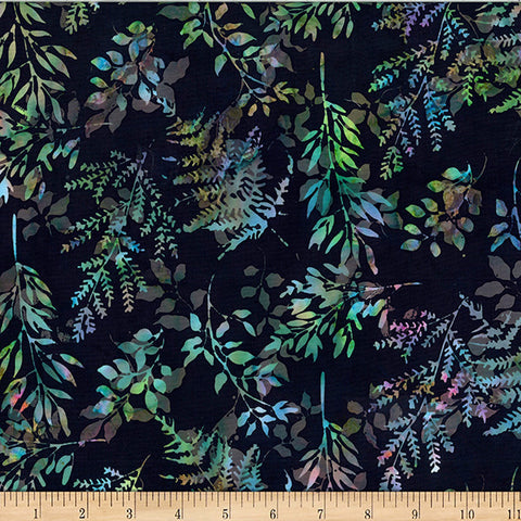 Hoffman Bali Batik X2627 757 Razzmatazz Leafy Branches By The Yard