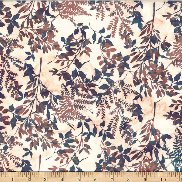 Hoffman Bali Batik X2627 84 Wheat Leafy Branches By The Yard