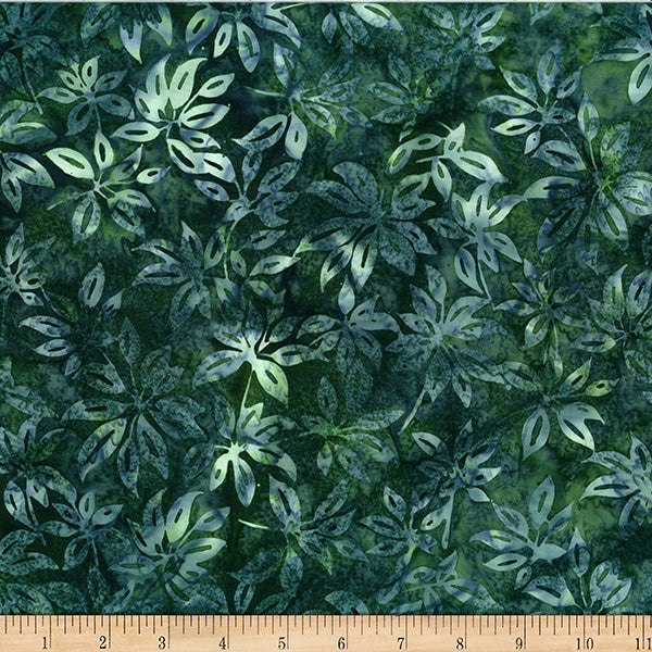 Hoffman Bali Batik X2628 146 Stone Green Leaves By The Yard