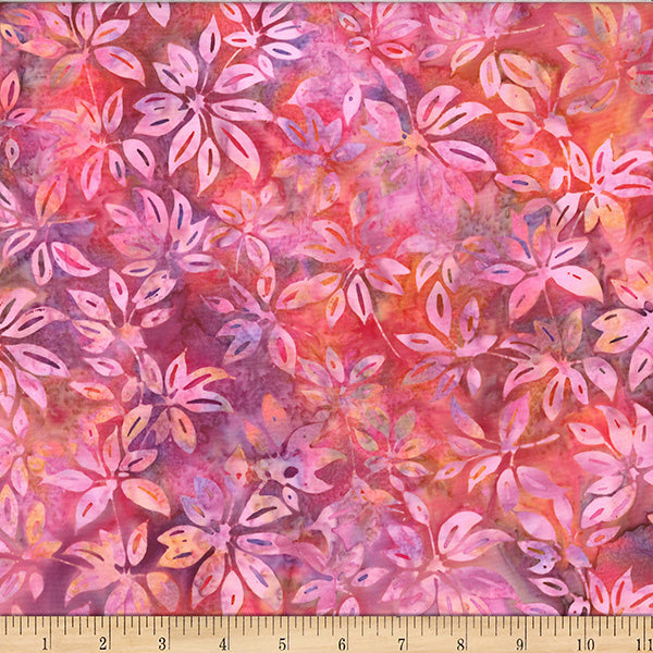 Hoffman Bali Batik X2628 263 Shrimp Leaves By The Yard