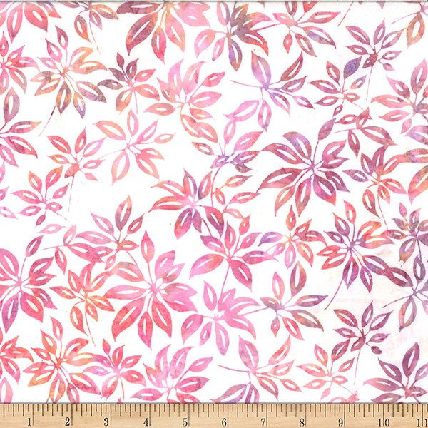 Hoffman Bali Batik X2628 480 Creamsicle Leaves By The Yard