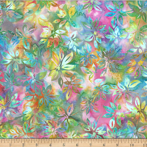 Hoffman Bali Batik X2628 491 Taffy Leaves By The Yard