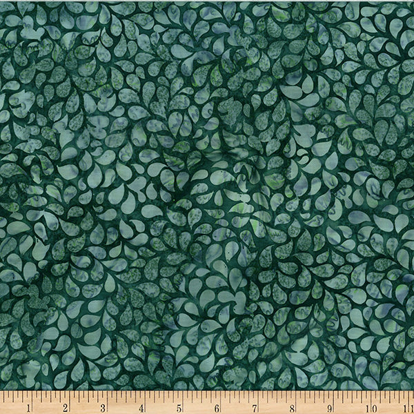 Hoffman Bali Batik X2631 146 Stone Green Droplets By The Yard