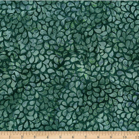 Hoffman Bali Batik X2631 146 Stone Green Droplets By The Yard