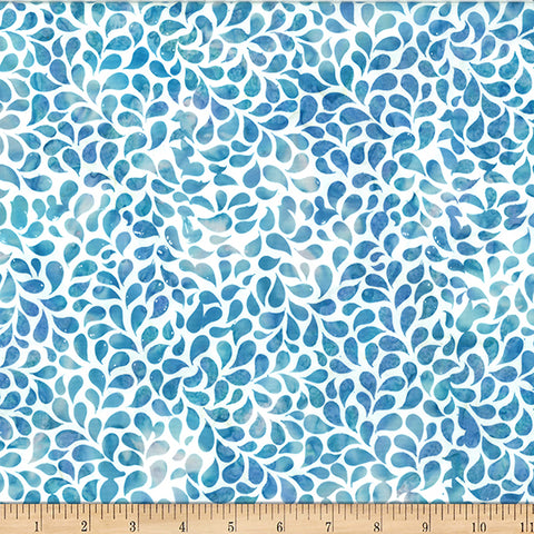 Hoffman Bali Batik X2631 503 Lagoon Droplets By The Yard