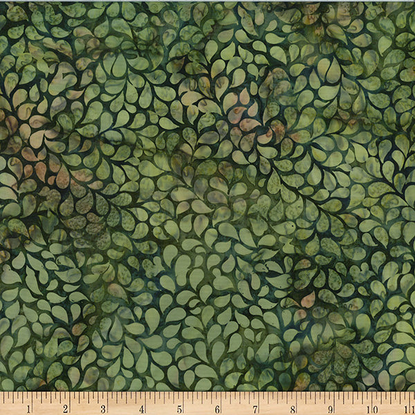 Hoffman Bali Batik X2631 96 Olive Droplets By The Yard