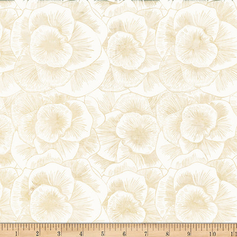 Hoffman Bali Batik X2633 265 Oyster Linear Peony By The Yard