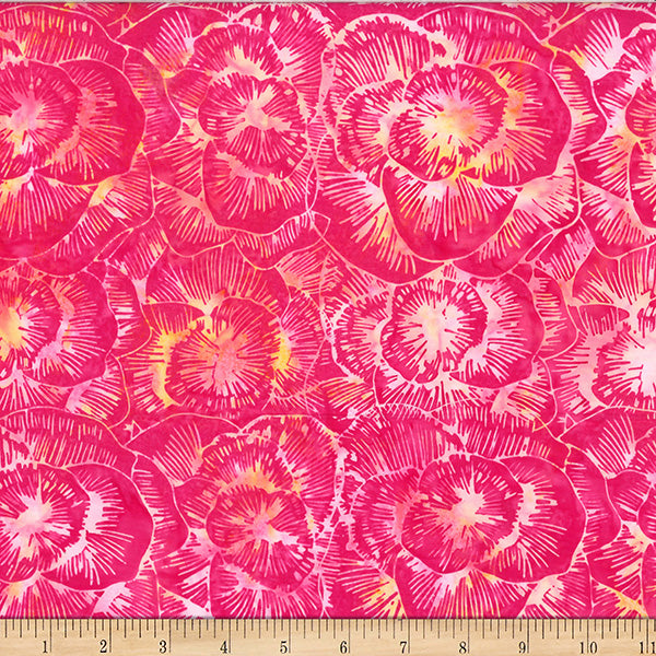 Hoffman Batik X2633 474 Punch Linear Peony By The Yard