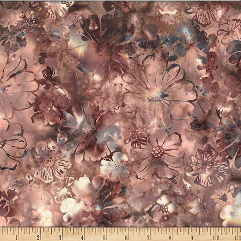 Hoffman Bali Batik X2634 179 Toast Bold Floral By The Yard