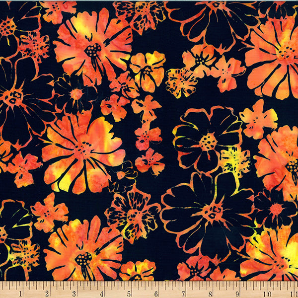 Hoffman Bali Batik X2634 224 Poppy Bold Floral By The Yard