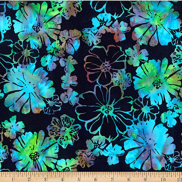 Hoffman Bali Batik X2634 684 Neon Bold Floral By The Yard