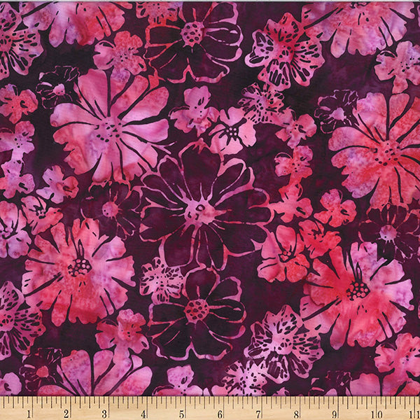 Hoffman Batik X2634 732 Harvest Warmth Bold Floral By The Yard