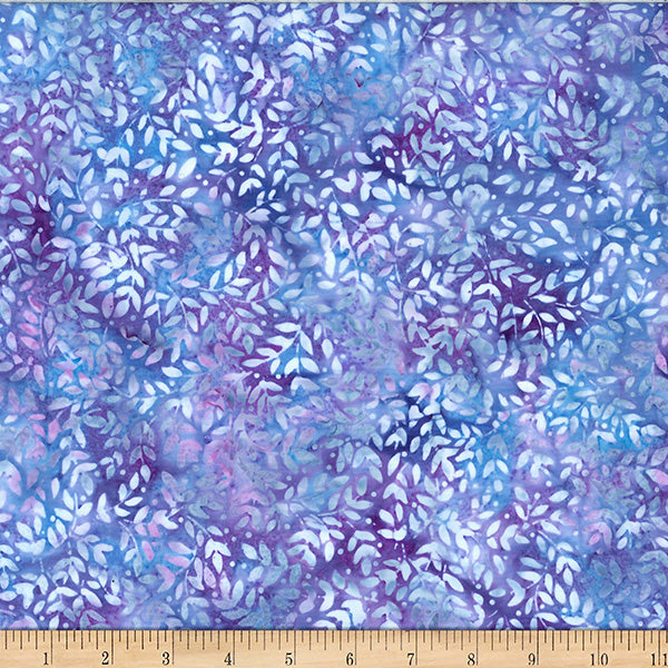 Hoffman Bali Batik X2636 222 Hydrangea Packed Leaves By The Yard