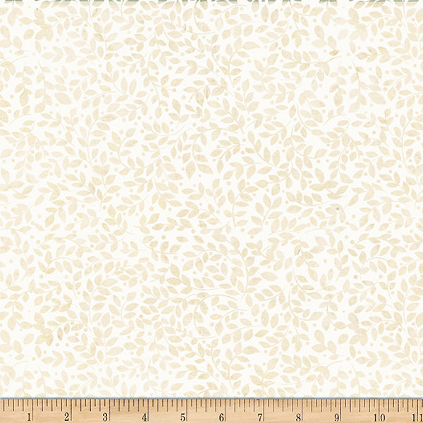 Hoffman Bali Batik X2636 265 Oyster Packed Leaves By The Yard