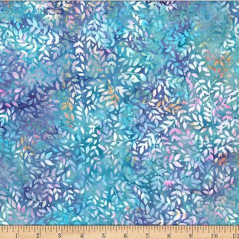 Hoffman Bali Batik X2636 734 Rainbow Sweets Packed Leaves By The Yard